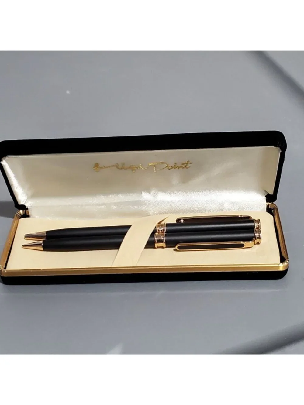 High Point Executive Series Black Matte Ballpoint Pen & Pencil Set